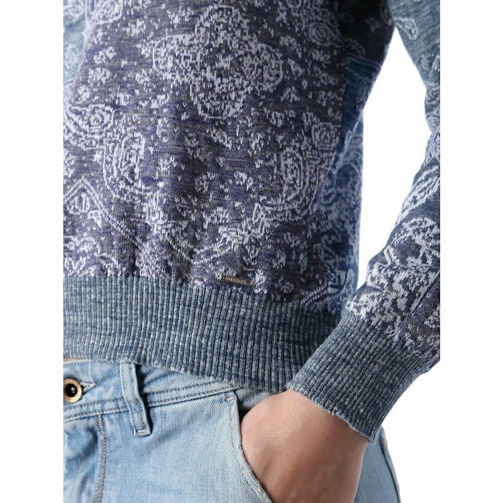 DIESEL Women's Blue M-bandana Sweater Size XS M L $178 DL9 - Picture 2 of 12